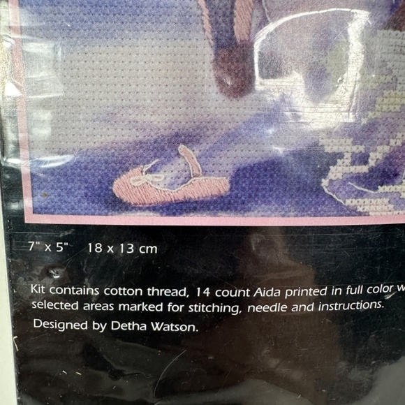 Dimensions Cross Stitch Kit Little Ballerina Ballet Girl Cinderella Quick Easy - Picture 3 of 7